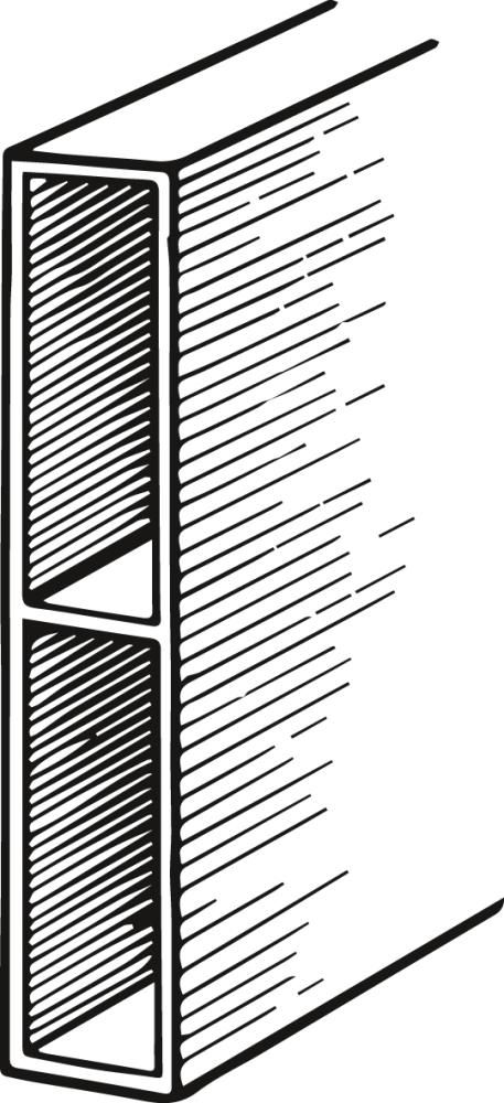 Produktbild Fortis Abziehlatte 220 Aluminium 100 x 18 mm 6,0 Meter Bauqualität bild 2