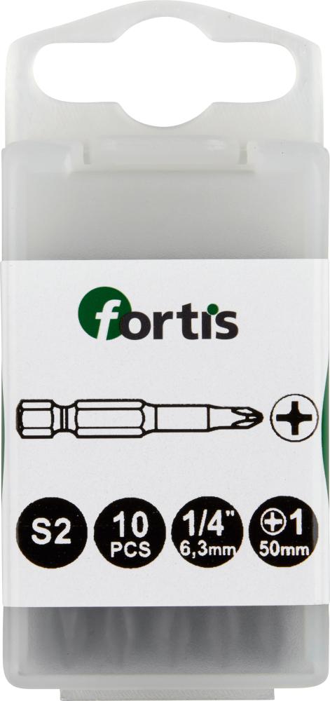 Produktbild Fortis Bit 1/4 Zoll DIN3126 E6,3 Kreuzschlitz PH2 x 50 mm Box mit 10 Stück