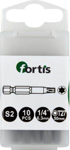 Produktbild Fortis Bit 1/4 Zoll DIN3126E6,3 Torx T27 x 50 mm Box mit 10 Stück