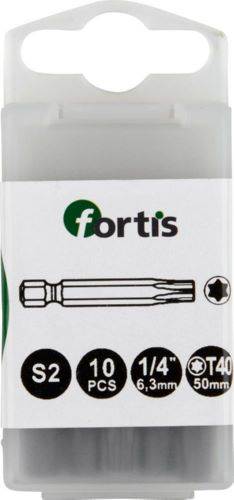 Produktbild Fortis Bit 1/4 Zoll DIN3126E6,3 Torx T40 x 50 mm Box mit 10 Stück