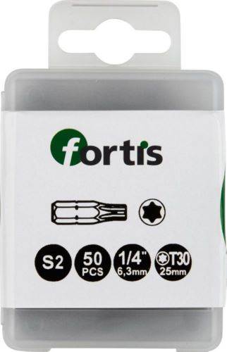 Produktbild Fortis Bit 1/4 Zoll DIN3126C6,3 Torx T30 x 25 mm Box mit 50 Stück bild 1