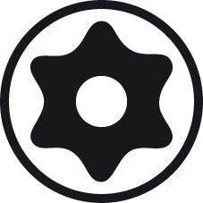 Produktbild Fortis Bit 1/4 Zoll DIN3126C6,3 Torx mit Bohrung T-BO40 x 25 mm Box mit 10 Stück bild 2