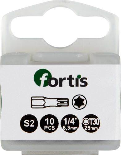 Produktbild Fortis Bit 1/4 Zoll DIN3126C6,3 Torx T30 x 25 mm Box mit 10 Stück
