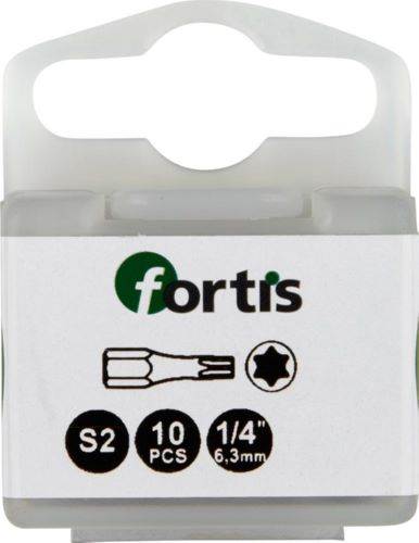 Produktbild Fortis Bit 1/4 Zoll DIN3126C6,3 Torx T25 x 25 mm Box mit 10 Stück