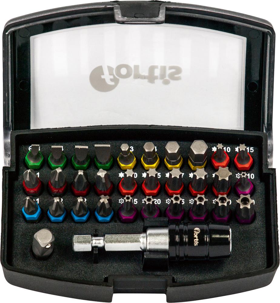 Produktbild Fortis Bit Sortiment Farbring gemischt 32 Teile