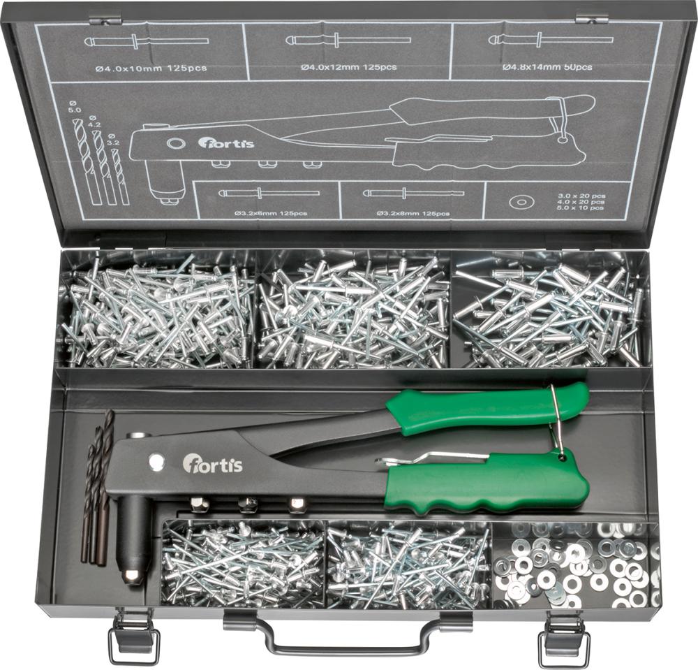 Produktbild Fortis  Blindniet Sortiment 604 Teile