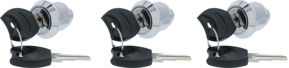 Produktbild Fortis  Ersatzschloss Satz 3 teilig mit 6 Schlüsseln für Fortis Werkstattwagen