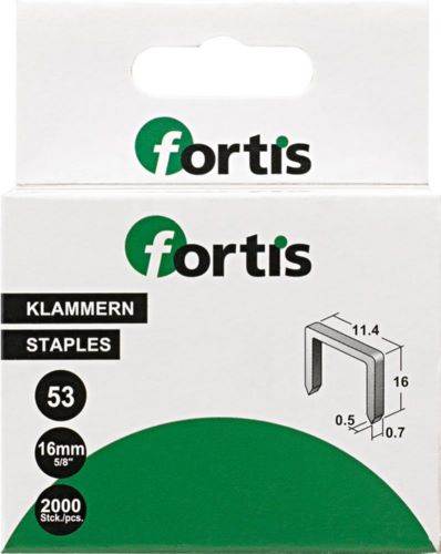 Produktbild Fortis Feindrahtklammer Typ 53 6 mm Pack mit 2000 Stück bild 2