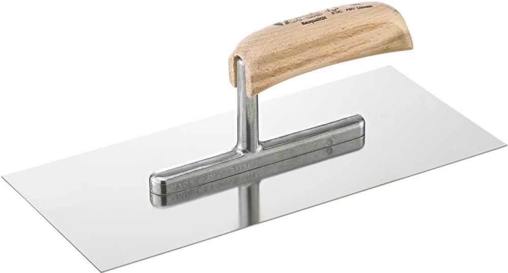 Produktbild Fortis Glättekelle 280 x 130 mm rostfrei Bauqualität mit Holzgriff