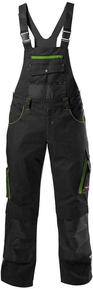 Produktbild Fortis Latzhose 24 Herren schwarz limegreen Gr. 52