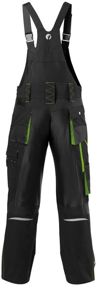 Produktbild Fortis Latzhose 24 Herren schwarz limegreen Gr. 64 bild 2