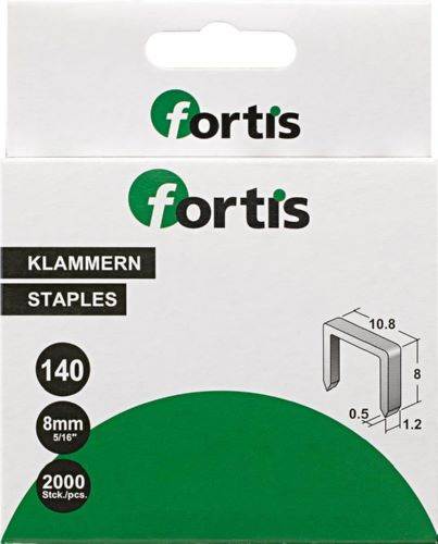 Produktbild Fortis Heftklammer Typ 140/8 Pack mit 2000 Stück bild 2