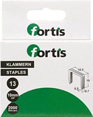 Produktbild Fortis Heftklammer Typ 13 10 mm Pack mit 2000 Stück bild 2