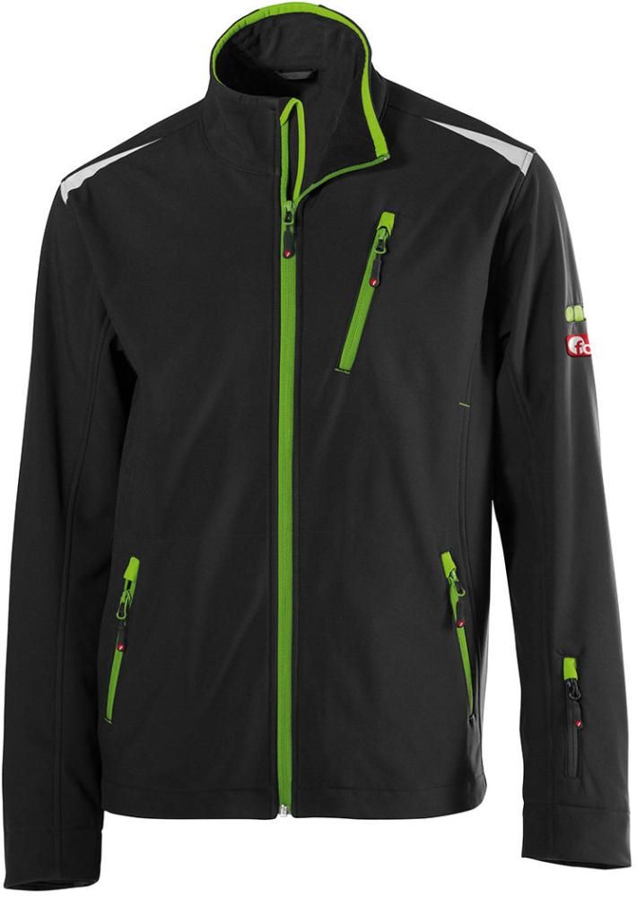 Produktbild Fortis Softshelljacke 24 Herren schwarz limegreen Gr. XL