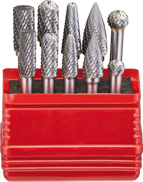 Produktbild Fortis Frässtift Satz Hartmetall 6 mm 10 Teile