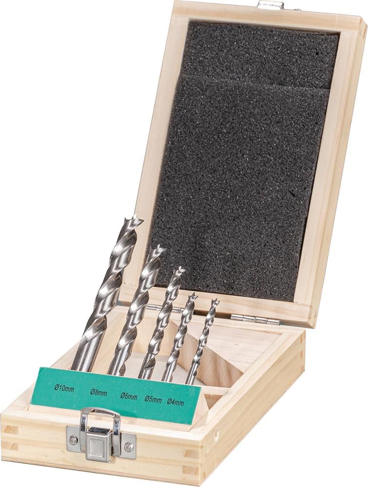Produktbild Fortis Holzspiralbohrer Satz HSS 4 5 6 8 10 mm