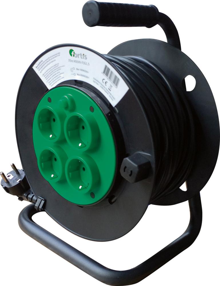 Produktbild Fortis  Kabeltrommel Kunststoff H05VV-F3G1,5 25 Meter
