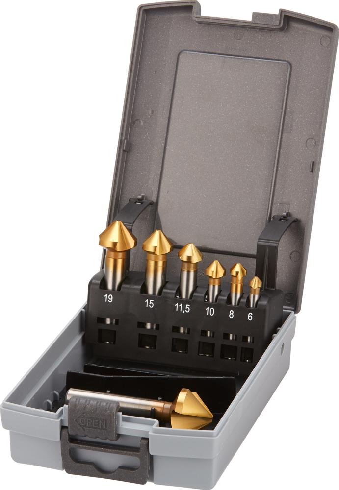 Produktbild Fortis Kegelsenker D335C HSS TiN90G 7 Teile bild 1