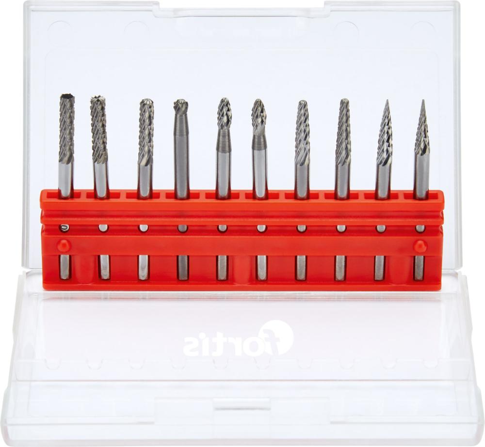Produktbild Fortis Kleinfrässtift Satz Hartmetall 3 mm 10 Teile