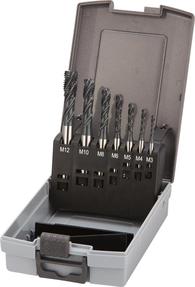 Produktbild FORTIS Maschinengewindebohrer Set HSSE vaporisiert Typ INOX 6H M3-M12