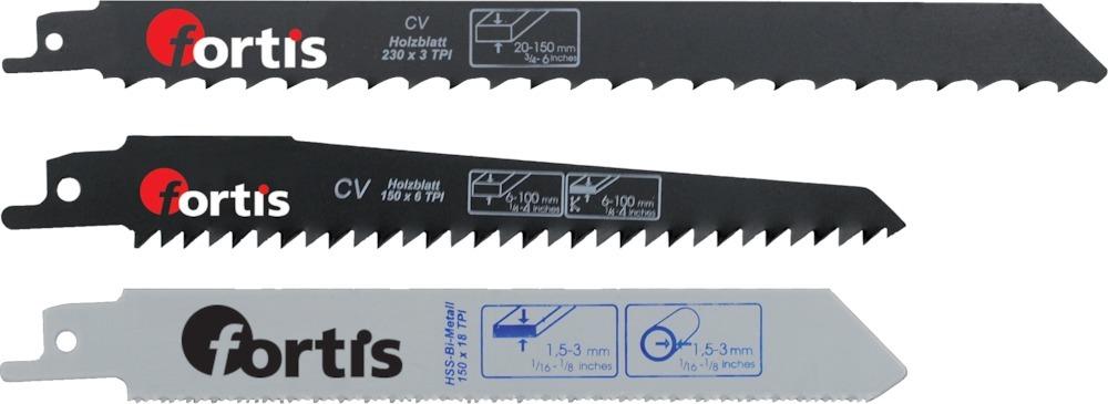 Produktbild Fortis Säbelsägeblatt Set 3 Teile
