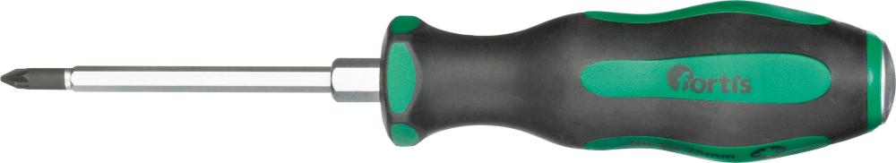Produktbild Fortis  Schraubendreher mit Schlagkappe PZ1x 80 mm