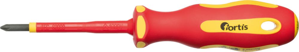 Produktbild Fortis  Schraubendreher VDE für Kreuzschlitz PZ1x 80 mm