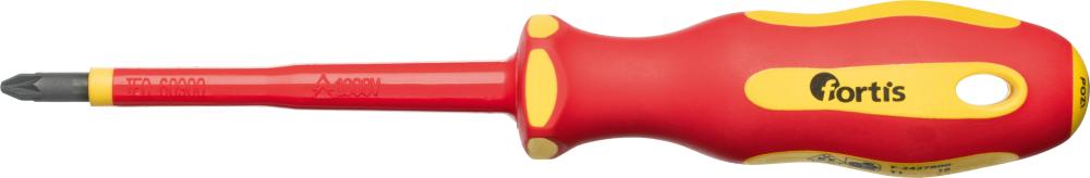 Produktbild Fortis  Schraubendreher VDE für Kreuzschlitz PZ2x100 mm bild 1