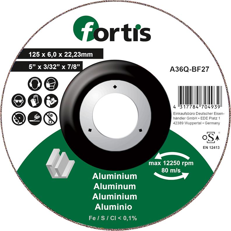 Produktbild Fortis Schruppscheibe ALU-NE 125 x 6,0 mm
