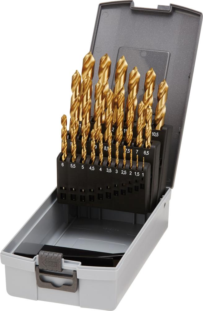 Produktbild Fortis Spiralbohrersatz D338N HSS TiN 25 Teile