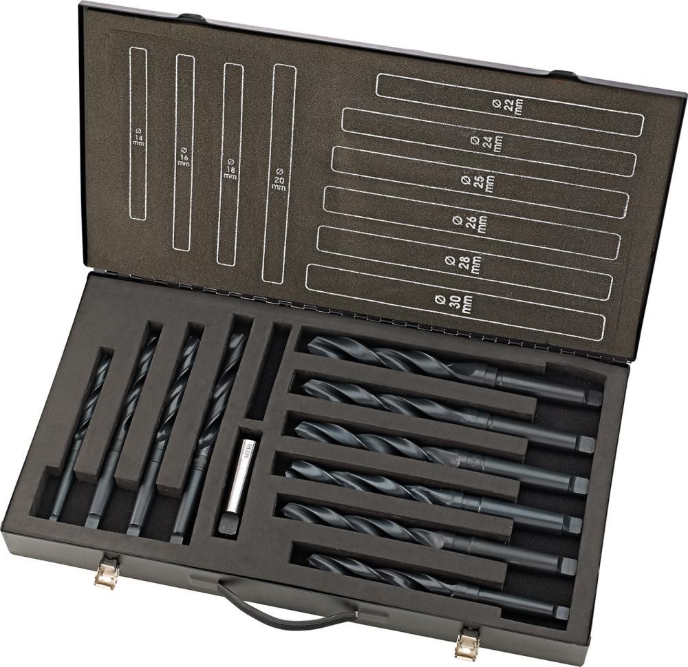 Produktbild FORTIS Spiralbohrer Set DIN345 HSS rollgewalzt 14 bis 30 mm