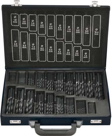 Produktbild FORTIS Spiralbohrer Set DIN338 HSS Typ RN 170 teilig 1 bis 10,5 mm