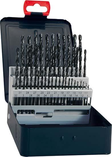 Produktbild FORTIS Spiralbohrer Set DIN338 HSS 1 bis 10,5 mm Kernlochbohrer