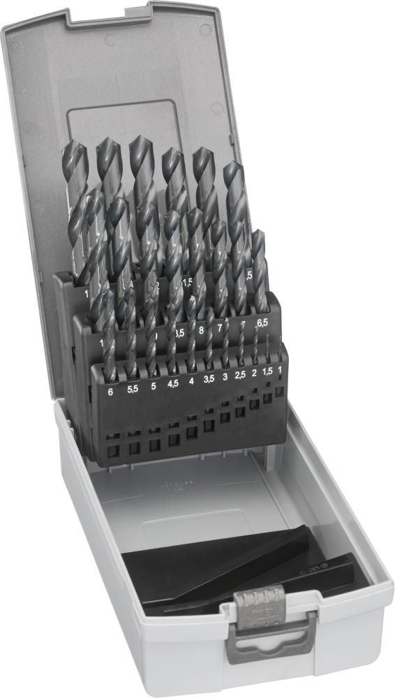 Produktbild Fortis Spiralbohrersatz D338N HSS geschliffen 25 Teile bild 1