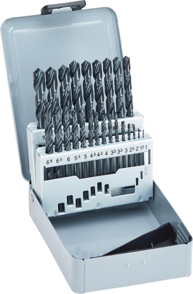 Produktbild Fortis Spiralbohrersatz D338N HSS geschliffen mit 24 Teile