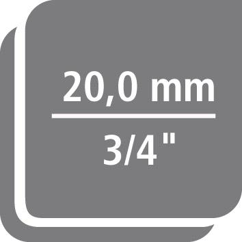 Produktbild Fortis Steckschlüsseleinsatz sechskant 3/4 Zoll 41 mm bild 3