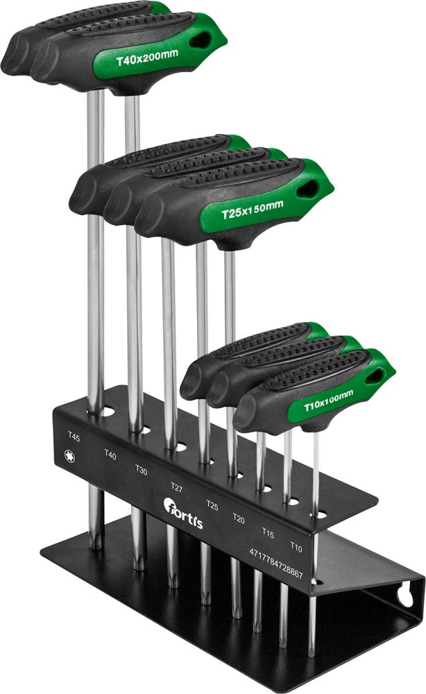 Produktbild Fortis  Schraubendrehersatz für Torx TX mit Quergriff 7 Teile