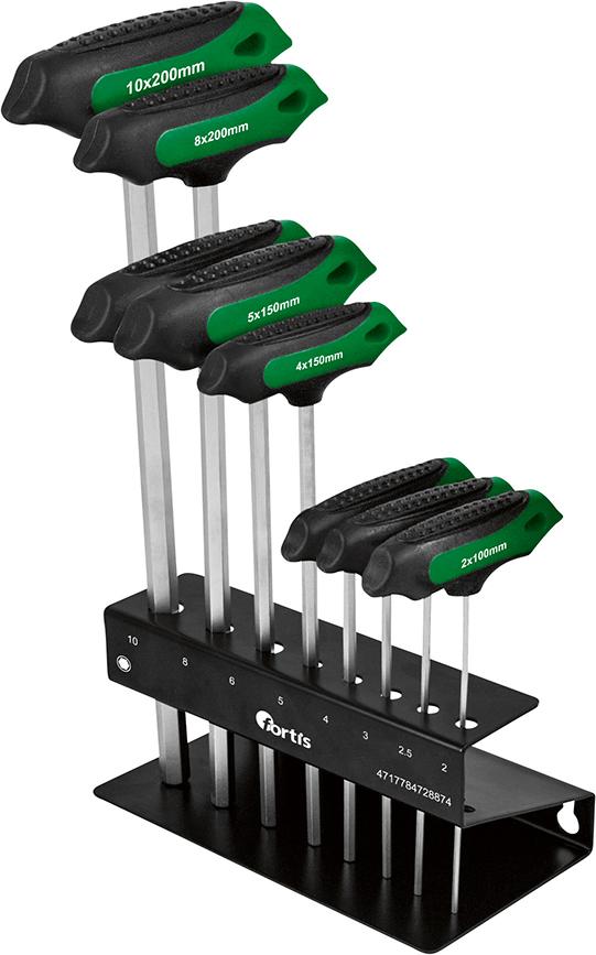 Produktbild Fortis  Schraubendrehersatz für Innen 6kant mit Quergriff 7 Teile