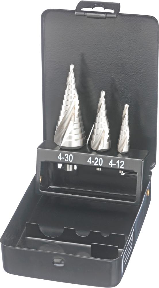 Produktbild Fortis Unival Stufenbohrerset HSS 3 Teile bild 5