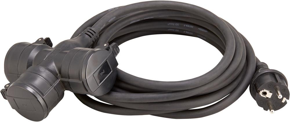 Produktbild Fortis Verlängerungskabel H07RN-F3G1,5 10 Meter mit 3 Steckdosen