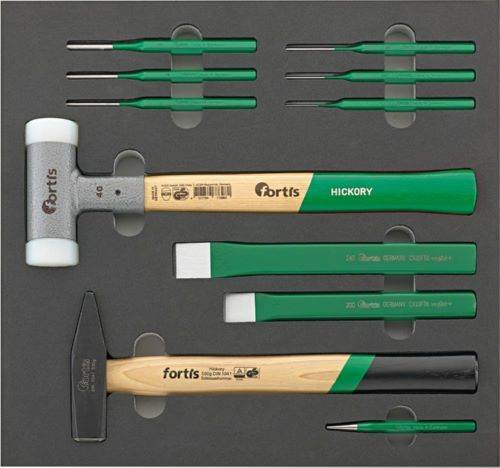 Produktbild Fortis  Werkzeugmodul 2/3 Hammer und Meissel 11 Teile