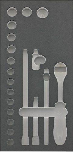 Produktbild Fortis  Werkzeugmodul 1/3 Steckschlüssel 3/8 Zoll leer