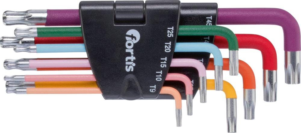 Produktbild Fortis Winkelschraubendreher TX 9-45 Clip mit 9 Teilen