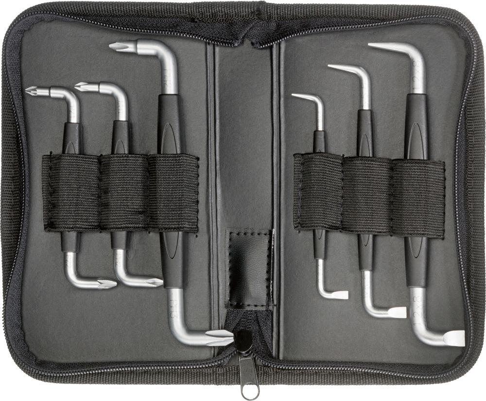 Produktbild Fortis  Winkelschraubendrehersatz für Schlitz und Kreuz 6 Teile