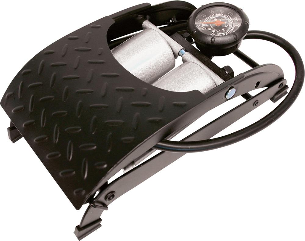 Produktbild Fußluftpumpe Premium Doppelzylinder Schlauch 60 cm