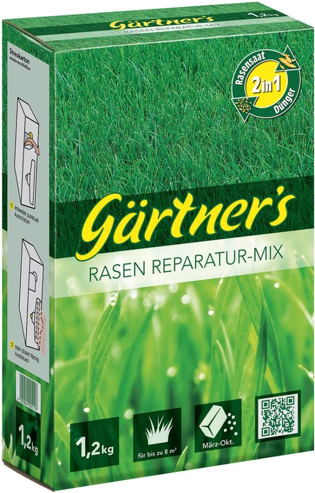 Produktbild Gärtner`s Rasen Reparatur Mix 1,2 kg