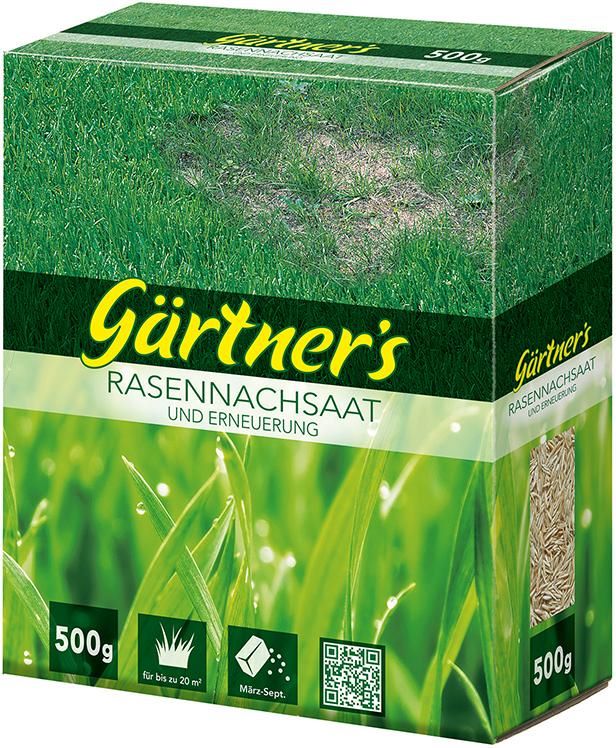 Produktbild Gärtner`s Rasennachsaat und Erneuerung 500 g