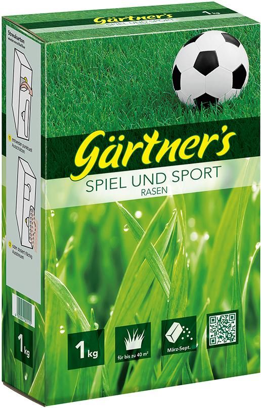 Produktbild Gärtner`s Spiel und Sport Rasensamen 1 kg