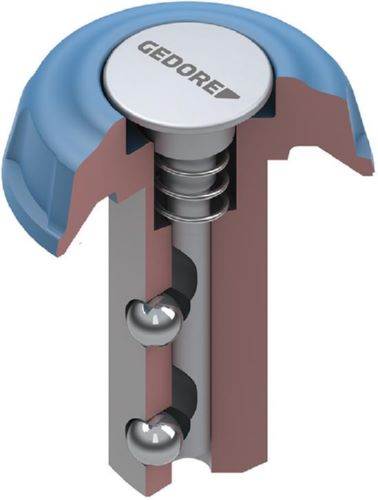 Produktbild GEDORE Pilzkopf Viekant 1/2 Zoll mit Druckknopf bild 4