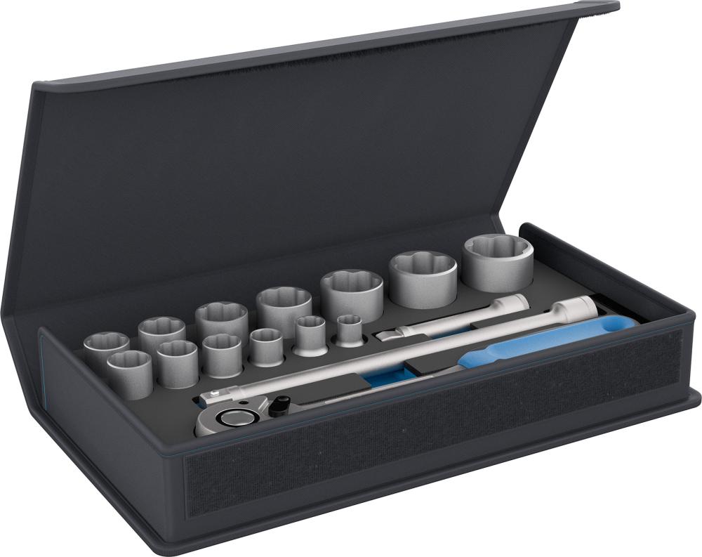 Produktbild GEDORE Steckschlüsseleinsatz Satz TC 19-MU-10 in Textiltasche C-Profil 1/2 Zoll bild 3